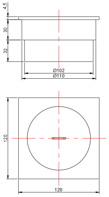 DN-110R 产品尺寸图