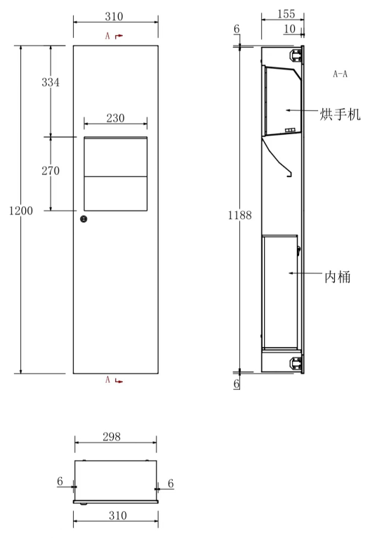 FDG-810 产品尺寸图 2