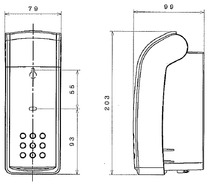 DHE-910-D 产品尺寸图