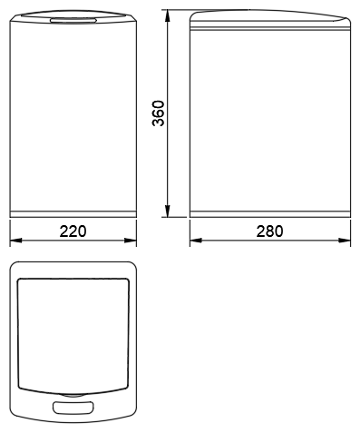 GU-545-S 产品尺寸图